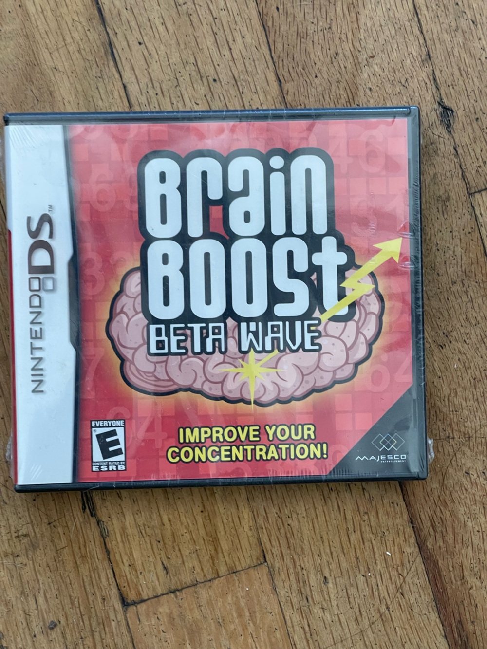 New Sealed Nintendo Brain Boost Beta Wave - Red Cover Art (Nintendo DS)